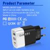 New 33W GaN USB Charger with QC 3.0 & PD, Supports 9V & 12V Fast Charging - US/EU Standard.