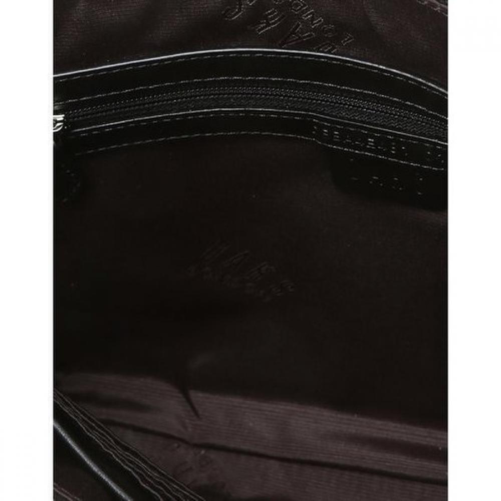 Daks Black Cowhide Clutch Bag With Embossed Pattern Dbba6f481bk
