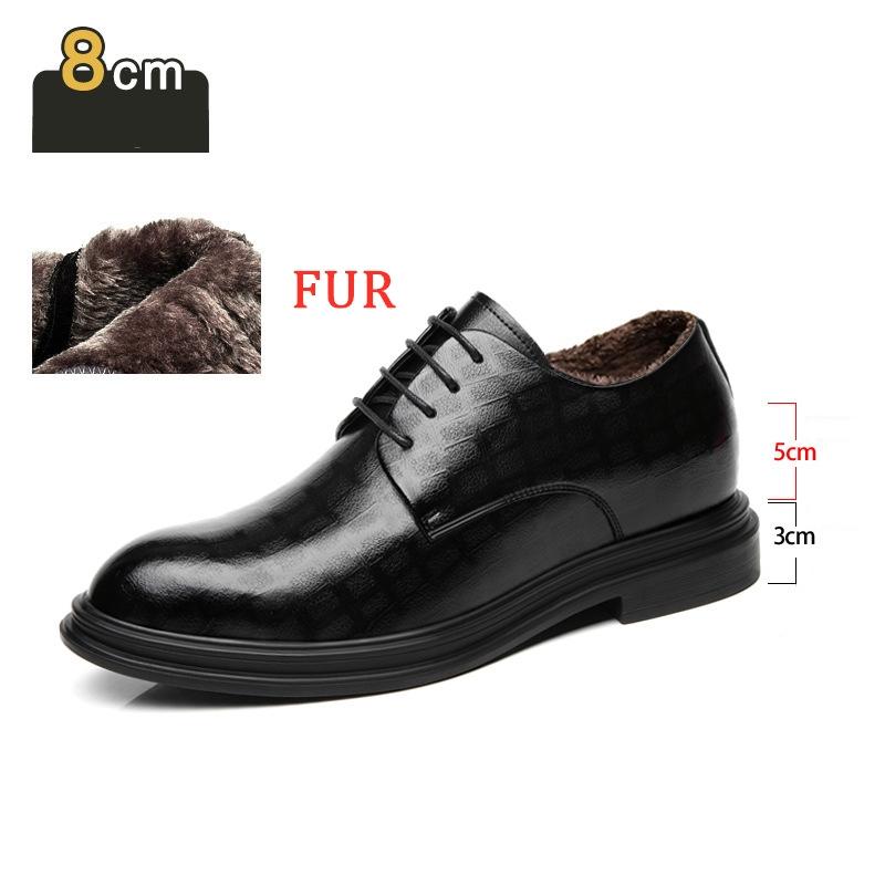 Fashion Elevator Shoes Men Dress Shoes 3/6/8 Cm Men Formal Shoes Winter/Spring Classic Business Luxury Men Oxfords Footwear Suit Shoes