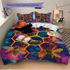 3pcs Bee Hive Bedding Set, Includes Without Pillow Inserts, Soft Comfortable Bedding Set,All-Season Use a0924059