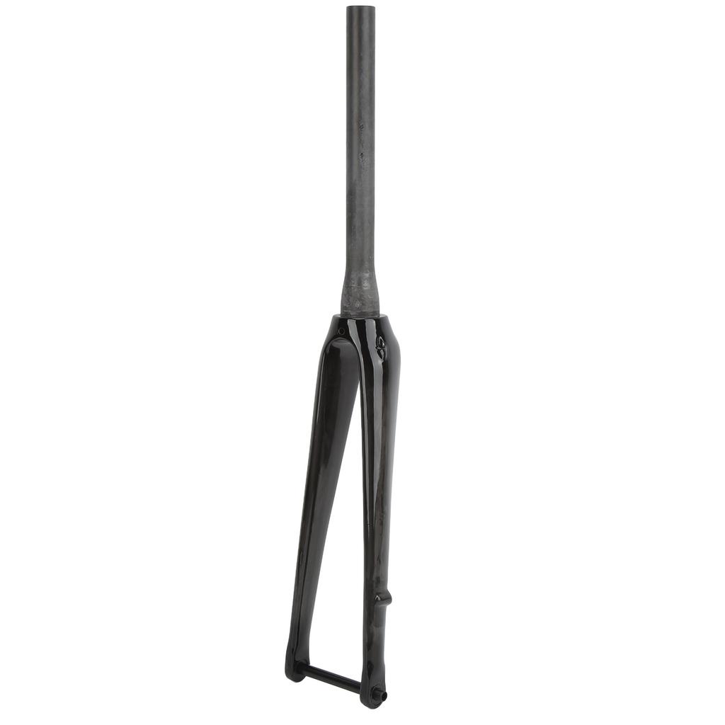 Garfo Dianteiro de Bicicleta Full Carbon para Estrada com Tubo Cônico e Eixo de Barril para Freio a Disco