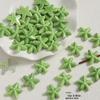 Handmade Cute Flower & Heart Green Ceramic Beads for DIY Jewelry