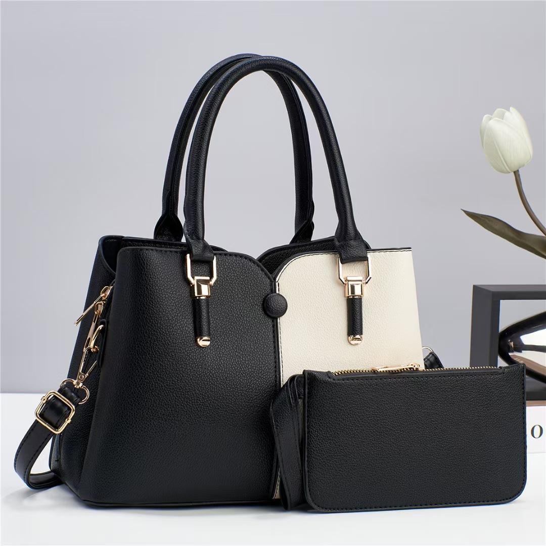 

Новая большая вместительная сумка-мессенджер в цвете, модная сумка через плечо чёрный