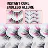 Colorful Imitation Mink Fur False Eyelashes with Natural Curl