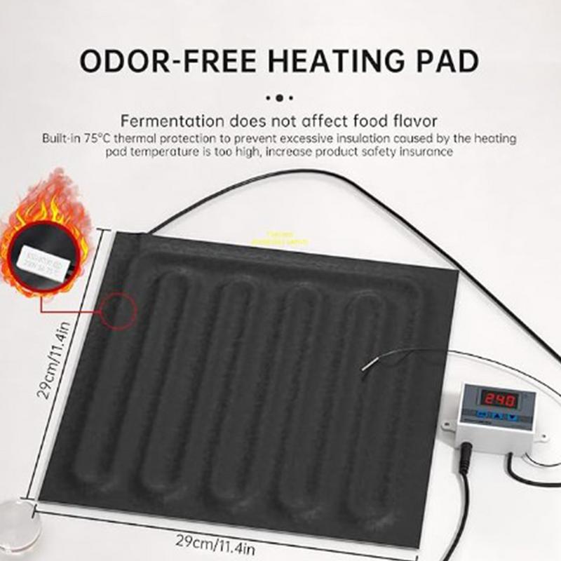 Box na ohřívání chleba s regulací teploty, fermentační sáček, fermentační zařízení s automatickým vypínáním pro výrobu chleba, jogurtu, natto
