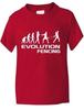 Evolution des Fechtsports Lustiges Kinder-Mädchen-Jungen-T-Shirt Geburtstagsgeschenk Alter 1-13