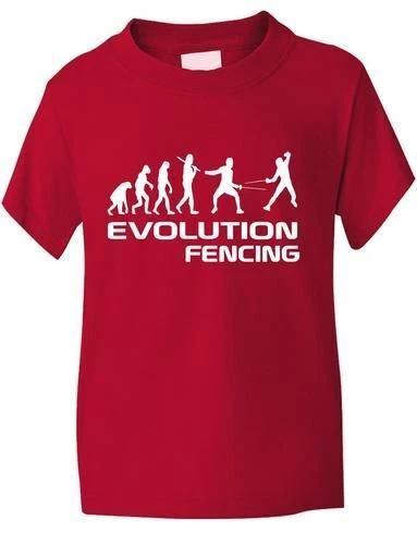 

Evolution Of Fencing Sport Funny Kids Girls Boys T-Shirt Birthday Gift Age 1-13 4XL