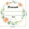 Watercolor Floral Canning Labels -5.08cm Write-On Date & Contents Stickers for Mason Jars,Spice Containers - Easy Peel and Stick