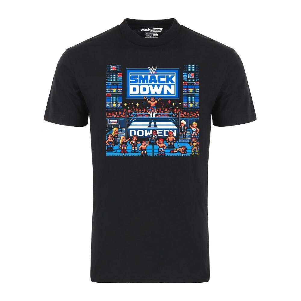 Wrestling Smack Down 8-Bit Gaming System Style Graphic Tee Shirt Unisex T-Shirt XXXL