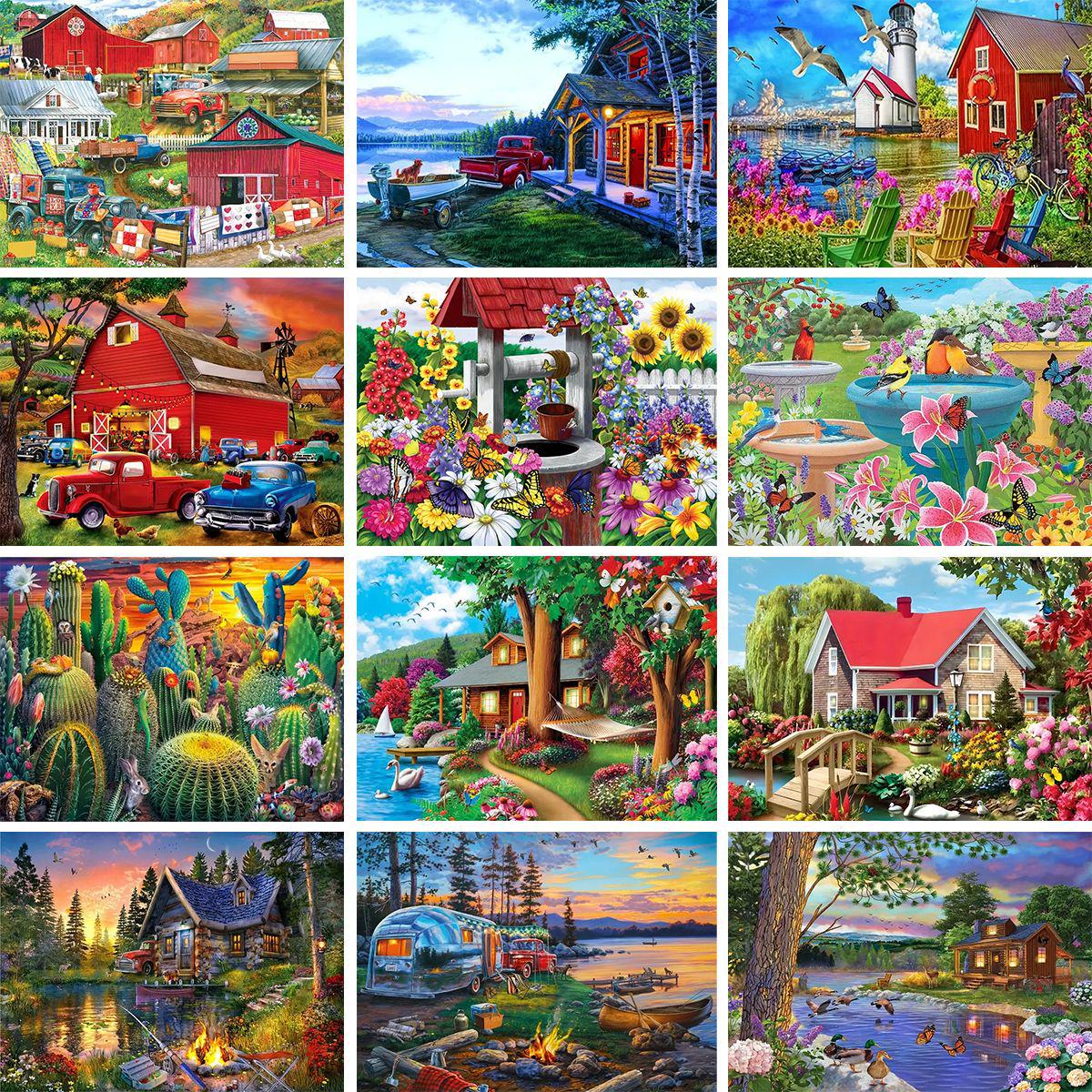 

30x40см DIY Повна викладка Пейзаж Алмазна вишивка