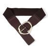 Adjustable Tying Pin Buckle Belt Elastic Leather Belt Women Waistband Belt  Dresses Accessory