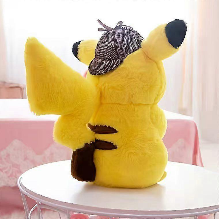 Peluche Pikachu 28CM Giocattolo Detective Film Giapponese Anime Giocattoli Bambola Morbida Carina Regalo