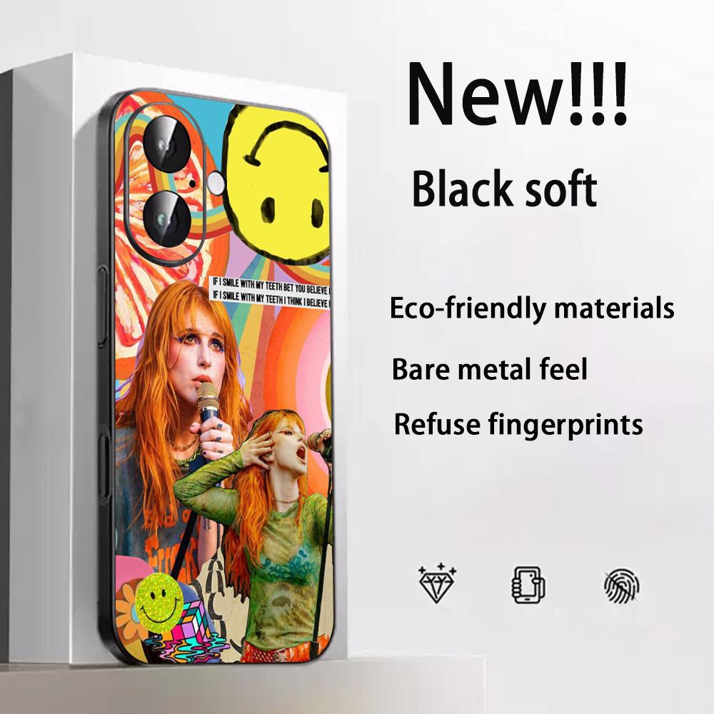Paramore hayleys williams poster design Phone Case For iPhone 17 16 e 15 14 13 12 Plus Mini Pro Max Soft black Shockproof Cover