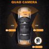 Car Dash Cam 4 Channel Black Box Driving Camera FHD 1080P Front Left Right Rear Night Vision Loop Recording 24H Parking Monitor