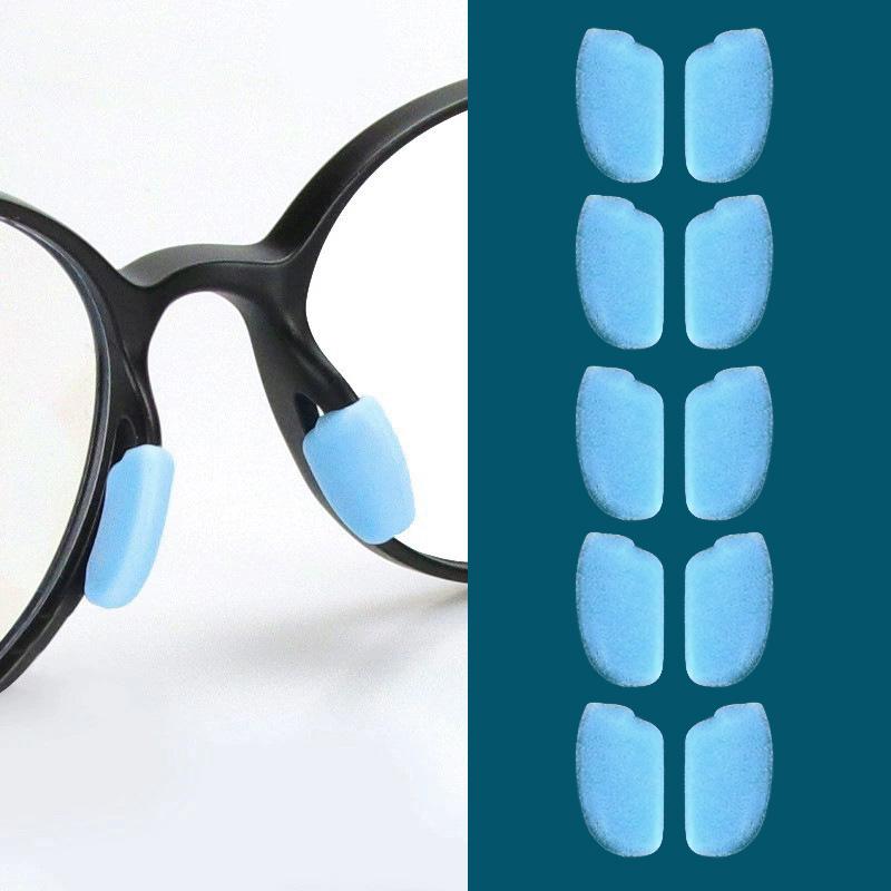 5Pair Color Anti-Slip Silicone Nose Pads For Eyeglasses Glasses Frame Plug-In Nose Pad Eyewear Accessories
