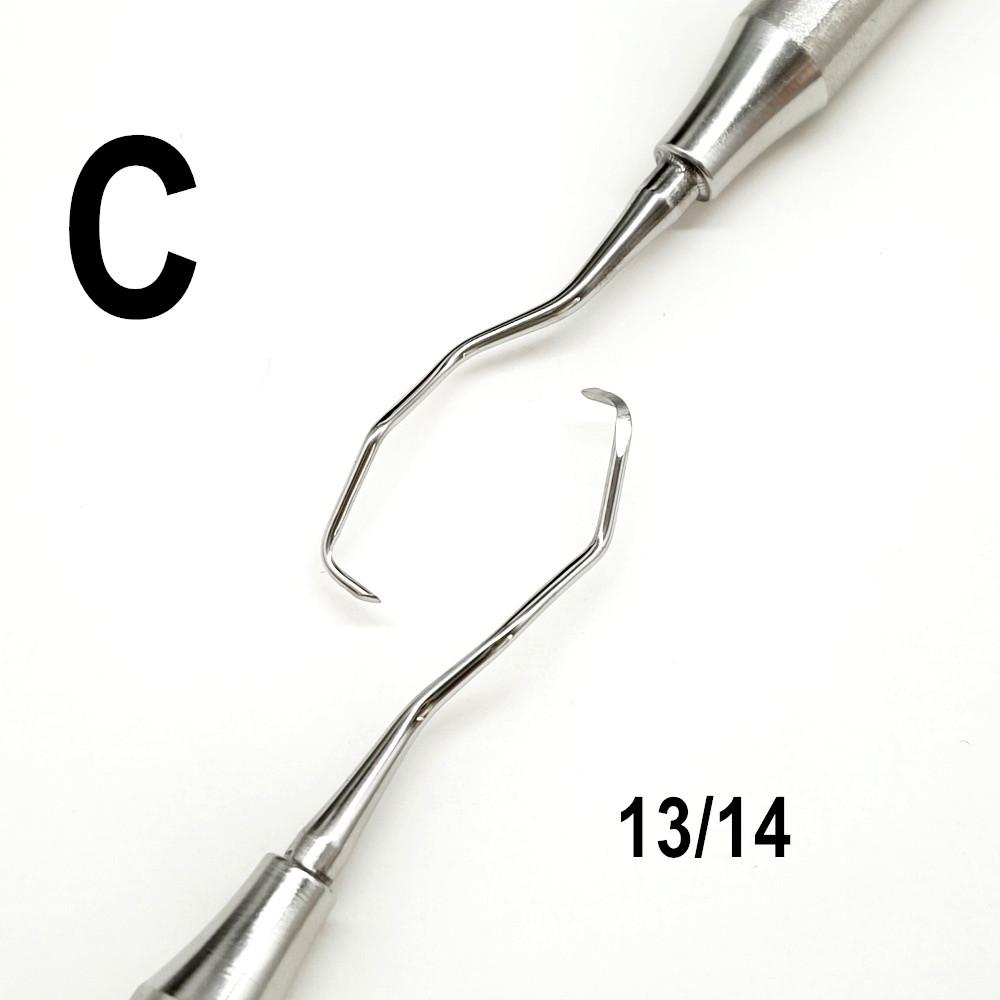 

Стоматологическая профессиональная кюретка Грейси, пародонтальные костные кюреты, перио-стоматологическая чистка зубов, скалер, стоматологический инструмент, инструмент для ручного использования 1 piece C