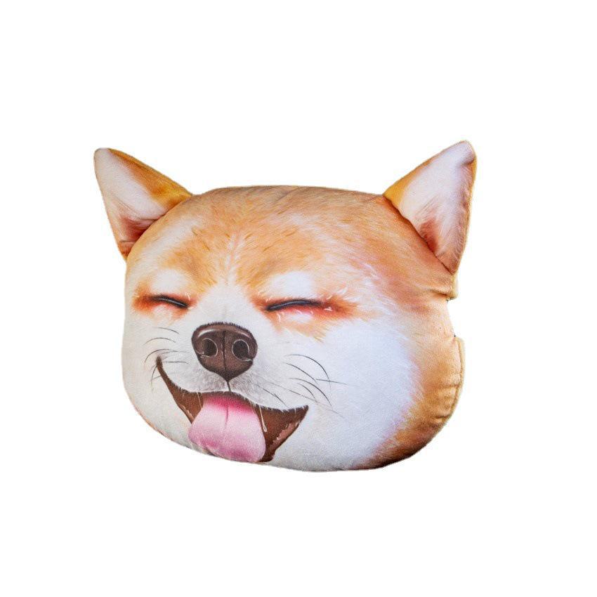 3D Husky Car Pillow: Trendy Neck Pillow for All Seasons