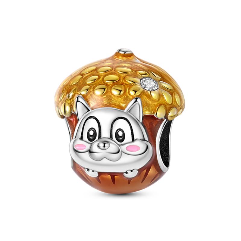 Copper Golden Autumn Series Charms Beads Scarecrow Pumpkin Maple Leaf Charms For Women Fine Diy Jewelry