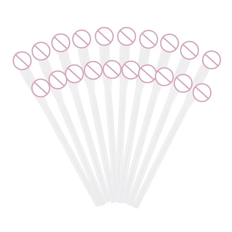 10pcs Bachelorette Party Penis Straws Plastic Novelty Nude Dick Drink Straw For Hen Night Bar Decor Wedding Team Bride Supplies