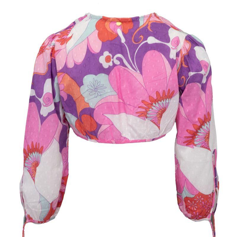 Crop top fleuri manches longues bahia Femme ANTIK BATIK
