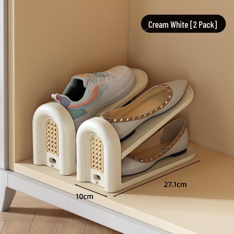

Adjustable Double-Layer Shoe Cabinet - Compact and Durable Plastic Shoe Storage Shelf for Home Free Choice