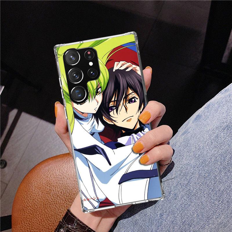 Code Geass Anime Phone Case For Samsung Galaxy S24 S25 Edge S26 Ultra S23 S22 S21 Plus S20 FE + Personalized Print Cover Galaxy