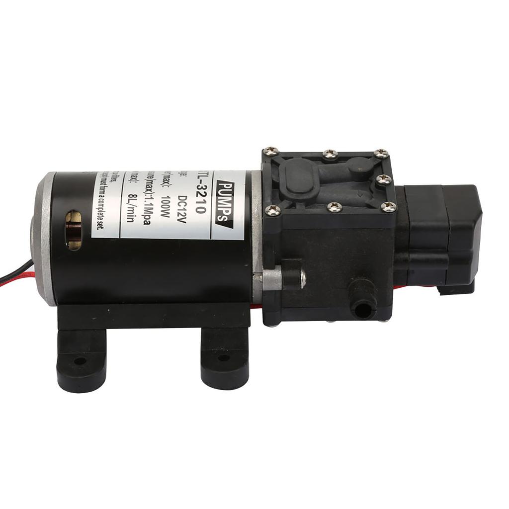 Electric Diaphragm Self Priming High Pressure Water Pump With Pressure Switch 12V 100W