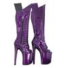 Sexy Women Boots Peep Toe Pole Dance High Heels Nightclub Model Catwalk Platform Shoes  Plus Size
