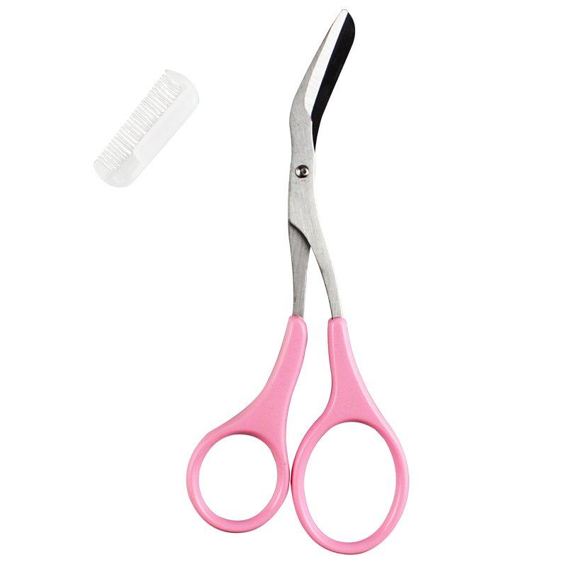 Kai Corporation Eyebrow Scissors with Pink KQ-809 Comb,