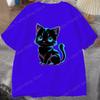 Hot Cat T Shirt UnisexWomens Funny Printing Tshirt Casual Cool Streetwear Fashion T Shirt Cat Lover Cartoon Shirt Tops