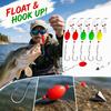 Fishing Hooks with Floats, Size 5/0, 6-Piece Pack