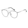 LK9806 Blue Light Blocking Glasses Frame_C4 SILVER BLACK