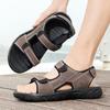 39-47 Summer Men's Leather Beach Sandals/Slippers Mens Genuine Leather Sandals