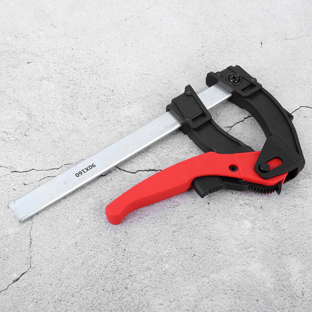 DIY Woodworking Ratchet Quick Fixing F Clamps Bar Clips Carpentry Accessory Hand Tool