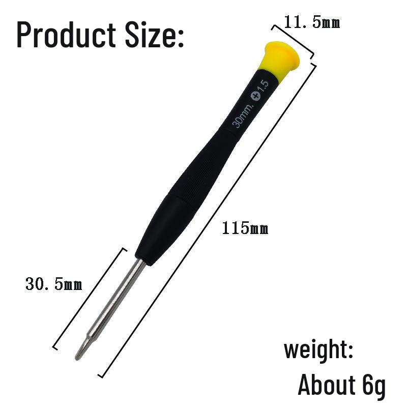 Precision Magnetic Screwdriver for Mobile Phones and Watches - T-type 0.6Y & 0.8 Pentalobe Bits