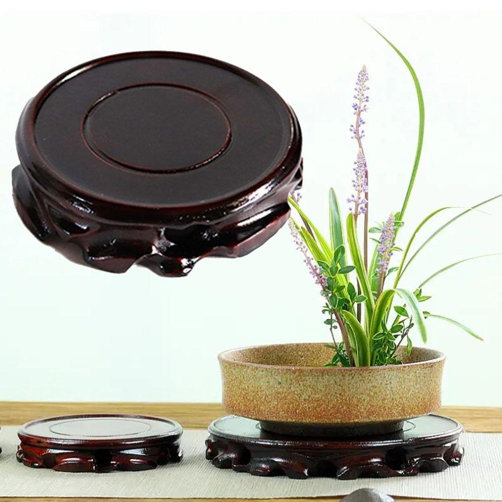 Wooden Planters Stand Ornaments Display Plant Caddy Stand New Pot Trays  Garden Supplies