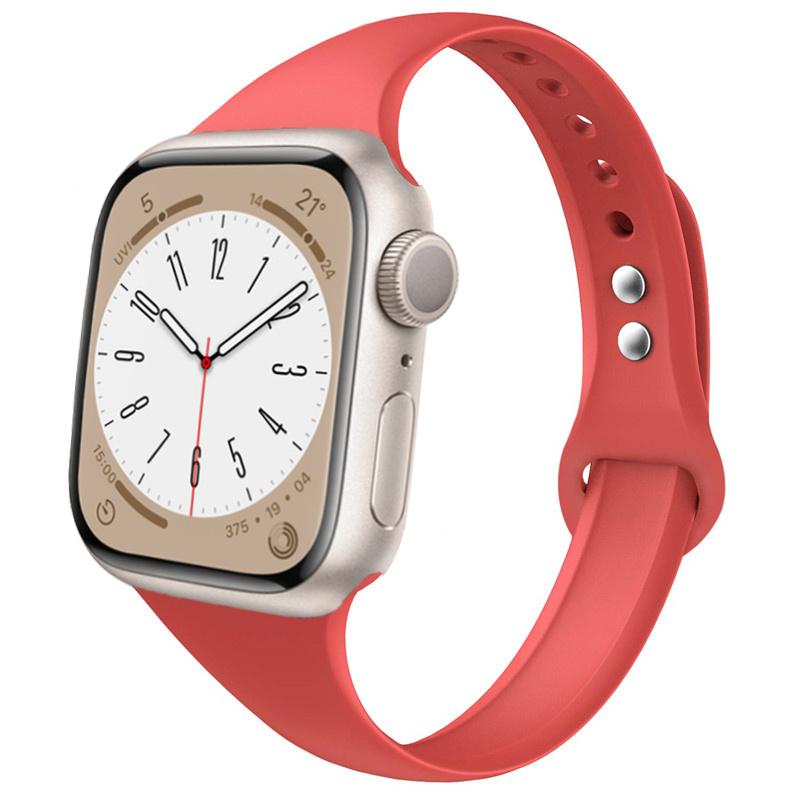 Slim strap for Apple watch ultra 2 3 band 49mm 46mm 44mm 41mm 45mm correa Silicone bracelet iWatch series 11 8 7 3 9 10 SE 40mm