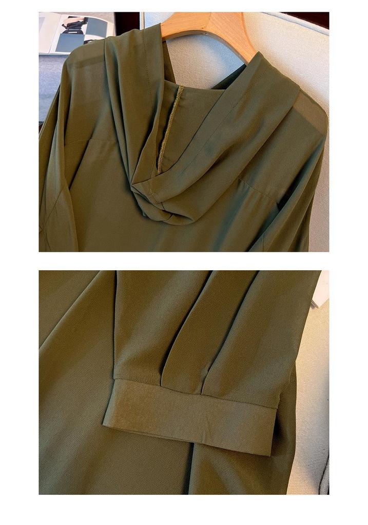 Sheer Plus Size 240 Jin Batwing Hoodie - Slimming & Versatile Summer Cover-Up