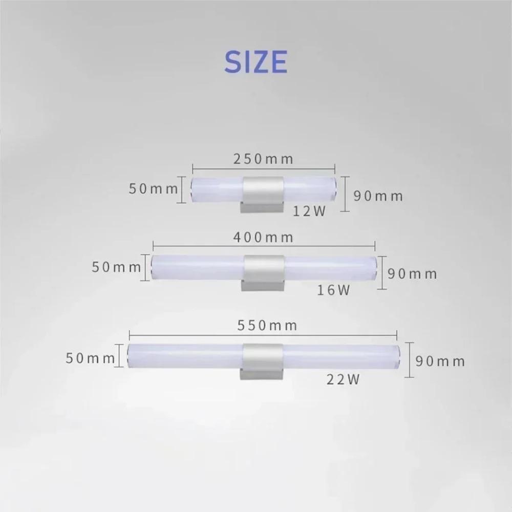 1/2 Pcs 12/16/22W Modern Minimalist Bathroom Mural Led Mirror Headlight LED Bathroom Cabinet Mirror Cabinet Lamp Wall Lamp