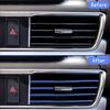 10 PCS Car Air Conditioner Outlet Decorative Soft Strip Accessories Auto Interior Grille Decorative Strip Universal U-shaped