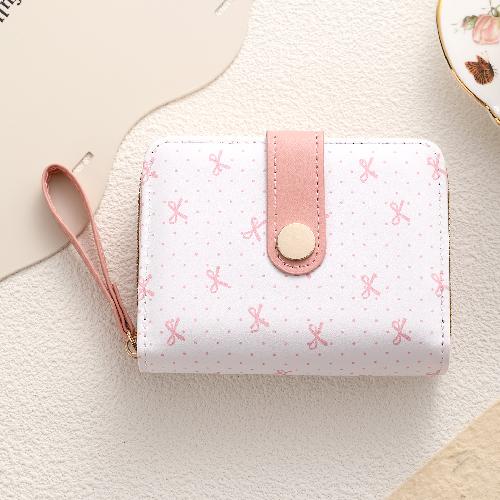 Ultra-thin PU card holder female Korean version of the zipper coin purse multi-card slot simple fashion compact card holder anti-degaussing