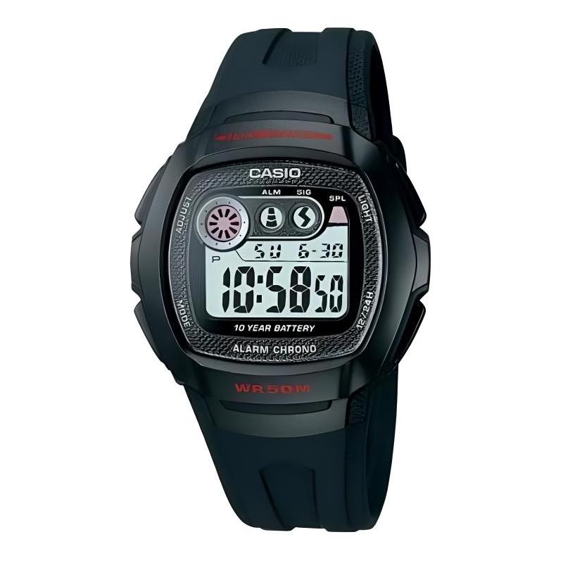 

Casio Waterproof and Shockproof Movement Quartz Movement Japanese and Korean Watch Men s Watch Gray Dial W-210-1C сірий колір