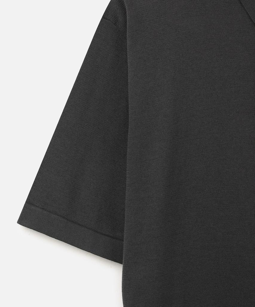 247Silijeu Supima Cotton Collar Half Knit Dark Gray (A Type)