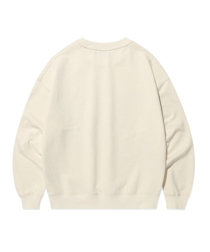 WACKY WILLY Women'S Graphic Regular Fit Sweatshirt Cream