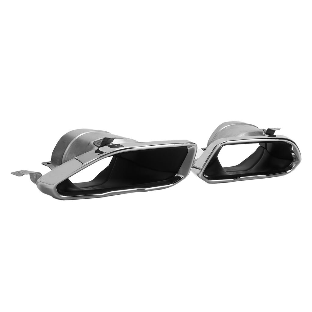 Exhaust Muffler Tips Set End Pipe Trim Replacement for 3 Series G20 G21 M Sport M340 2019‑2021Chrome Silver