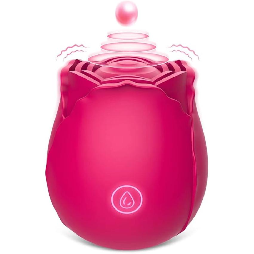 Rose Toys Clitoral Vibrator for Women, Vlatne Sex Stimulator with 7 Mind-Blowing Tapping Modes, Nipple Teasing Clitoris Masturbating Things for