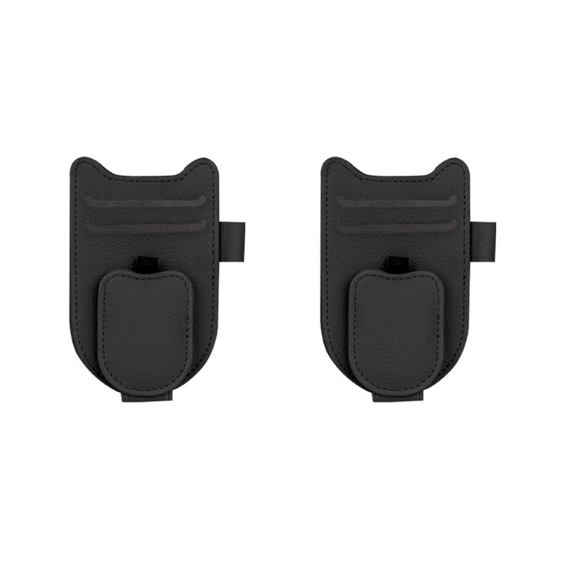 1/3 Stück Magnetischer Auto-Brillenhalter Sonnenblenden-Brillenclip Kartenhalter Aufbewahrungstasche Auto-Sonnenblenden-Organizer für Brillen Karten Stifte