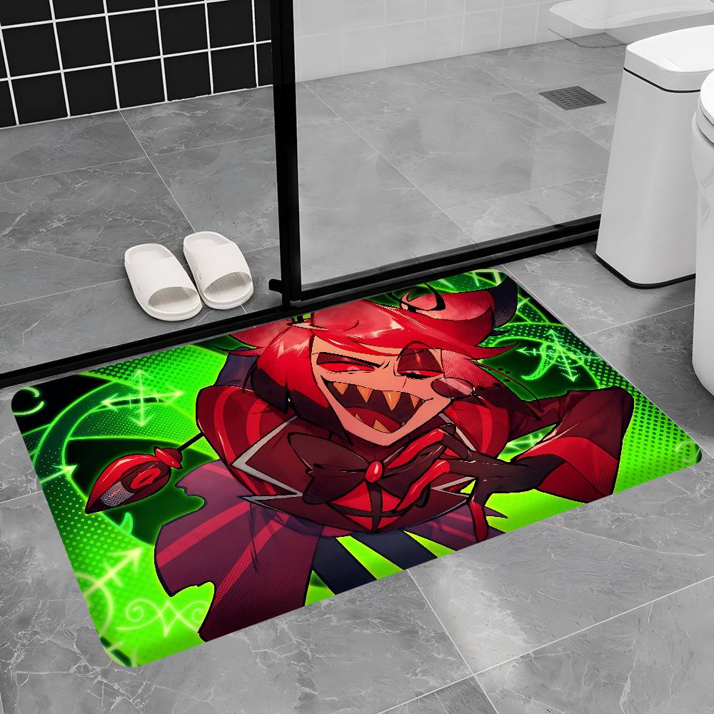 

Alastor Hazbin Hotel Anime Kitchen Mat Kids Room Bedroom Decoration Balcony Anti-Slip Doormat Living Room Alfombra 40cm x 60cm
