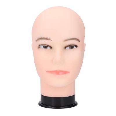 Bald Mannequin Head Model PVC Versatile Wig Hat Display Male Mannequin Head for Salon Beauty School
