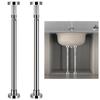 Adjustable Stainless Steel Clothes Drying Rack Telescopic Pole Curtain Rod Sink Support Brackets for Kitchen Sink Installation